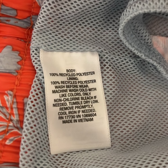 Goodfellow & Co Swim Trunks Men’s size XL Coral. & Gray Print - Picture 11 of 12